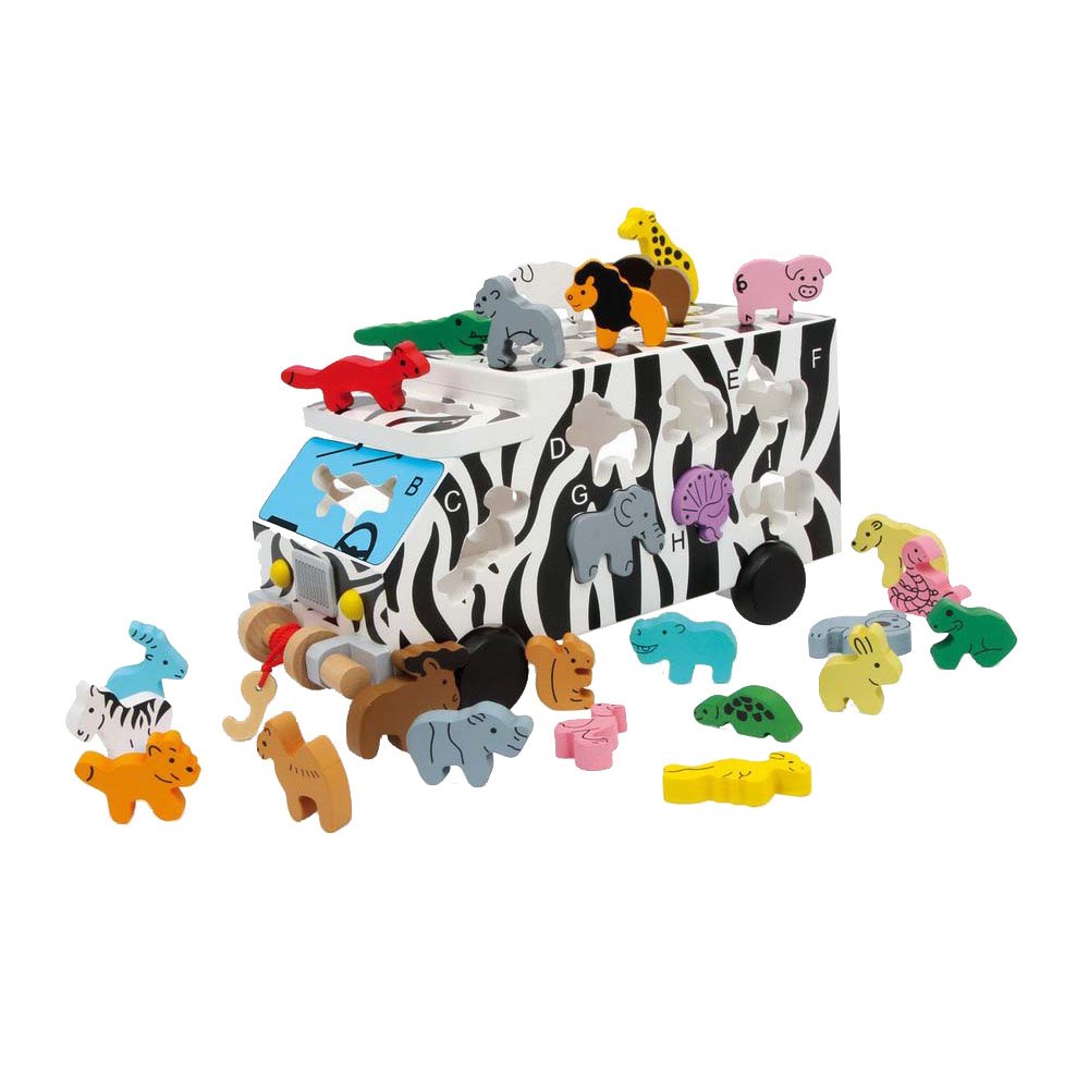 Small Foot by Legler Legler Abc Animal Bus Preschool Learning Toy