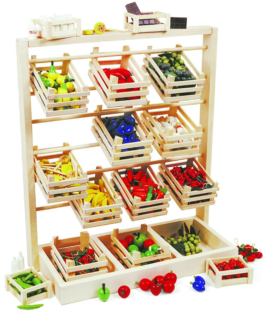 Small Foot by Legler Legler Large Display Stand Kitchen And Food Toy