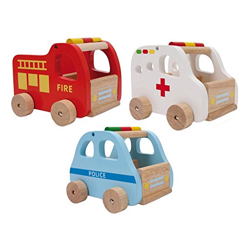 Legler Rescue Cars Mini Figure And Scene Set
