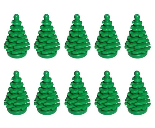Lego 10 Pack Of Small Christmas Tree 2X2X4