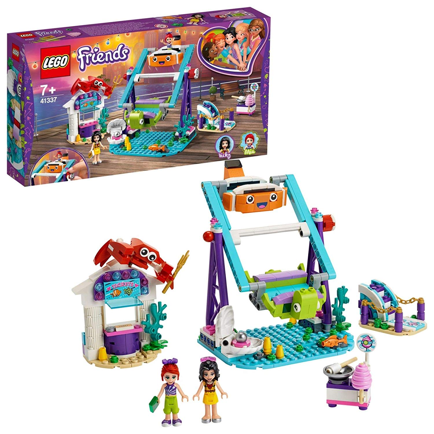 Lego 41337 - Friends Swing With A Loop In The Amusement Park Building Set