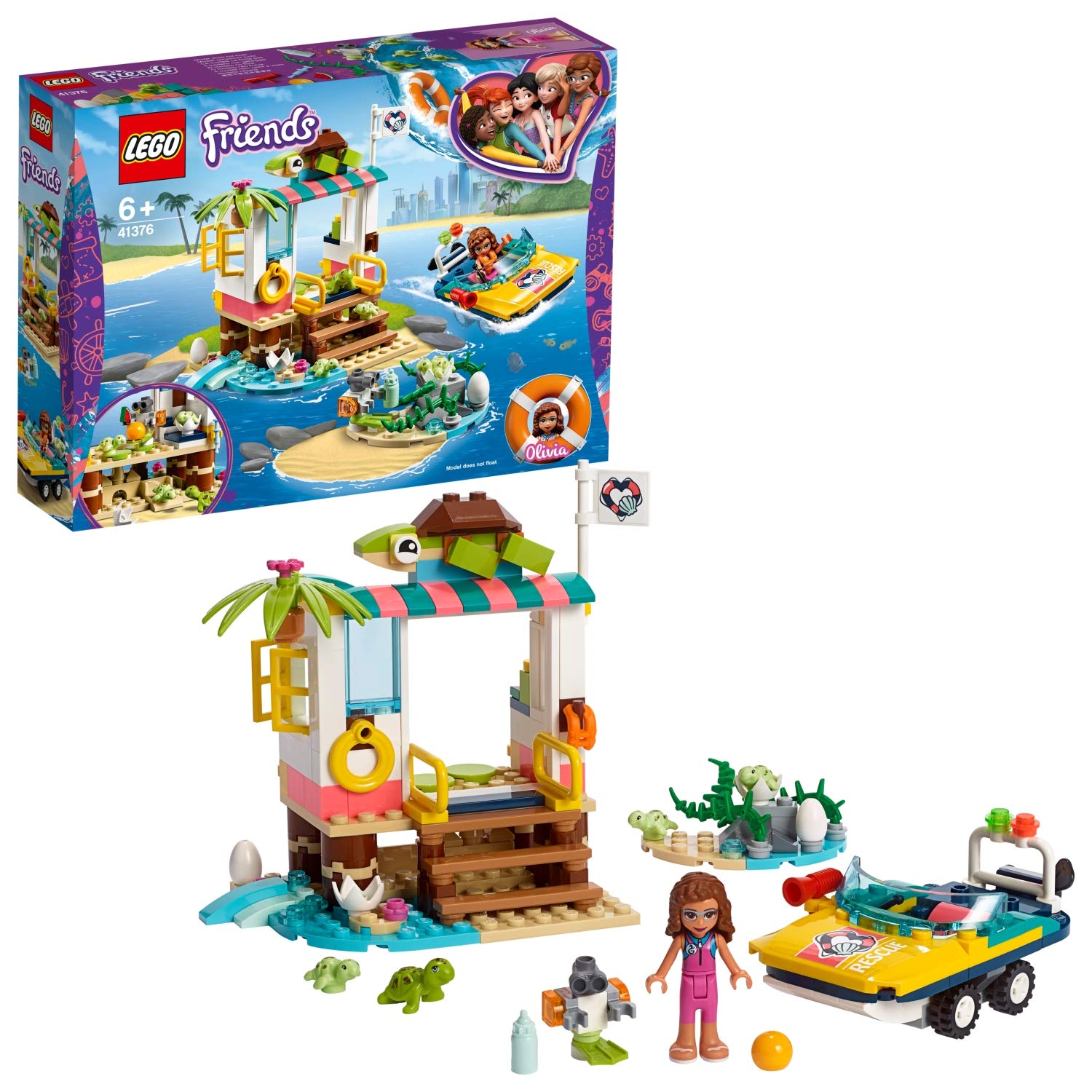 Lego 41376 - Friends Turtle Rescue Station Building Set