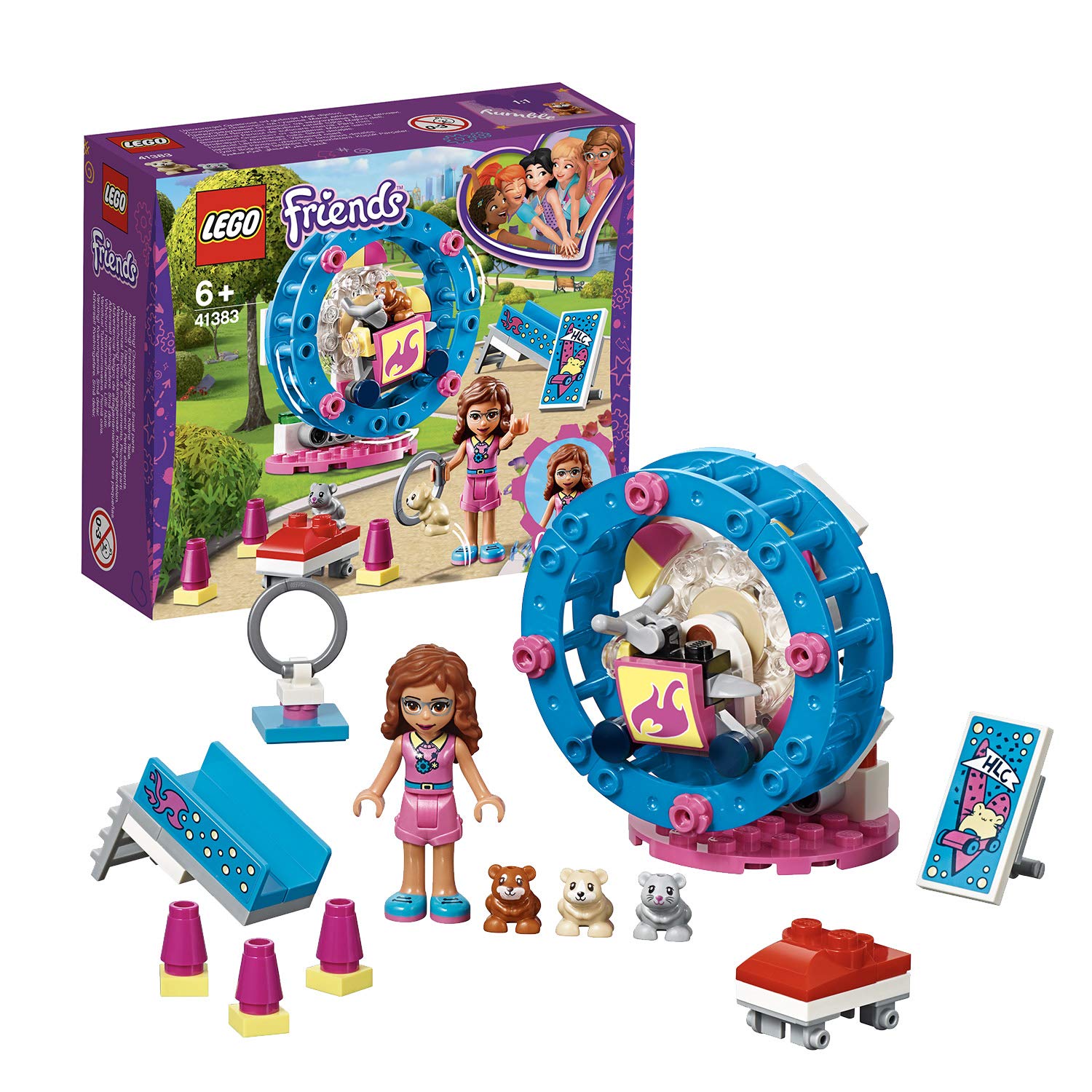 Lego 41383 Friends Olivias Hamster Playground, Multi-Colour