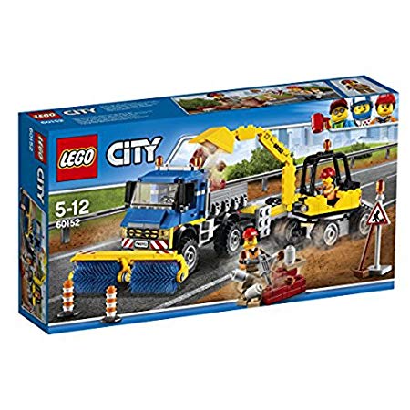 Lego City Street Cleaner Excavator Building Block Toy