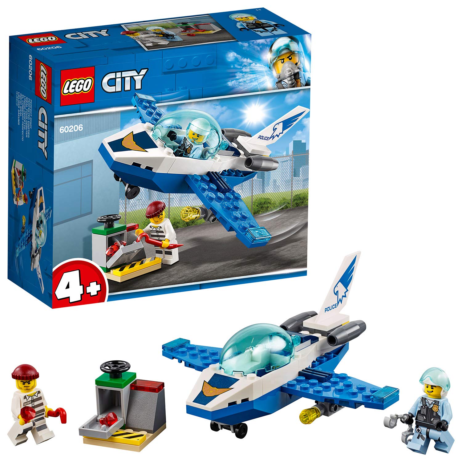 Lego, 60206, City Police Aircraft Patrol, Multi-Coloured