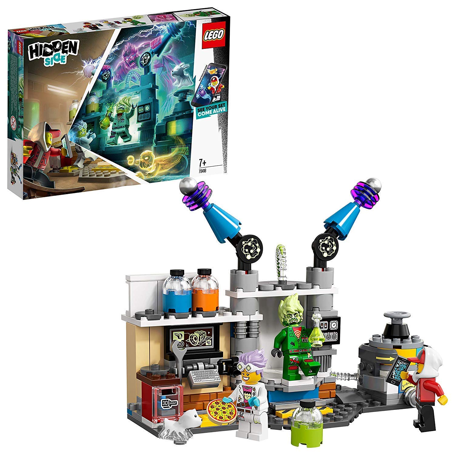 Lego 70418 Hidden Side J.B. S Ghost Lab Toy For Children With Augmented Re