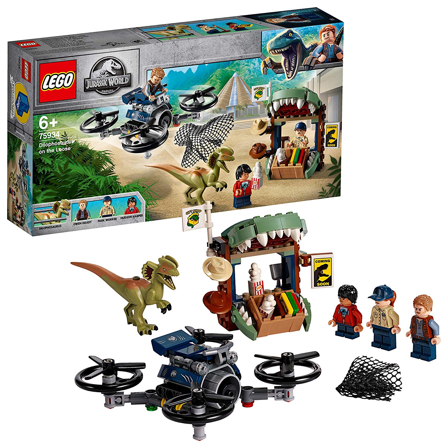 Lego 75934 - Jurassic World Dilophosaurus Auf Der Fluch, Bauset