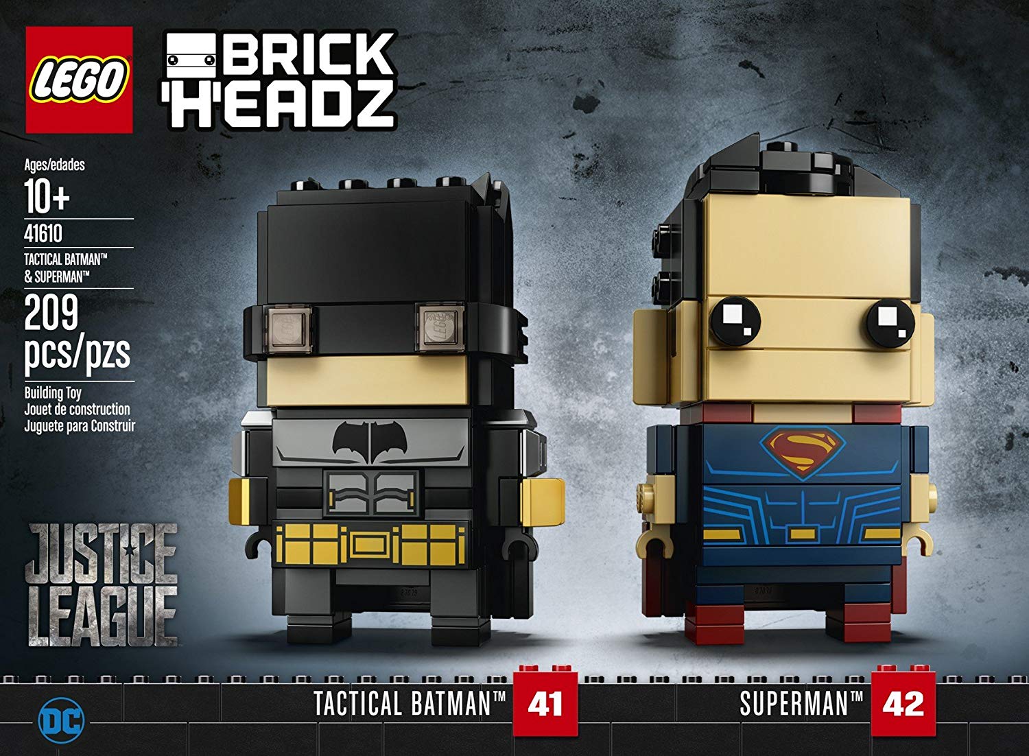 Lego Brickheadz 41610 Tactical Batman ™ & Superman ™