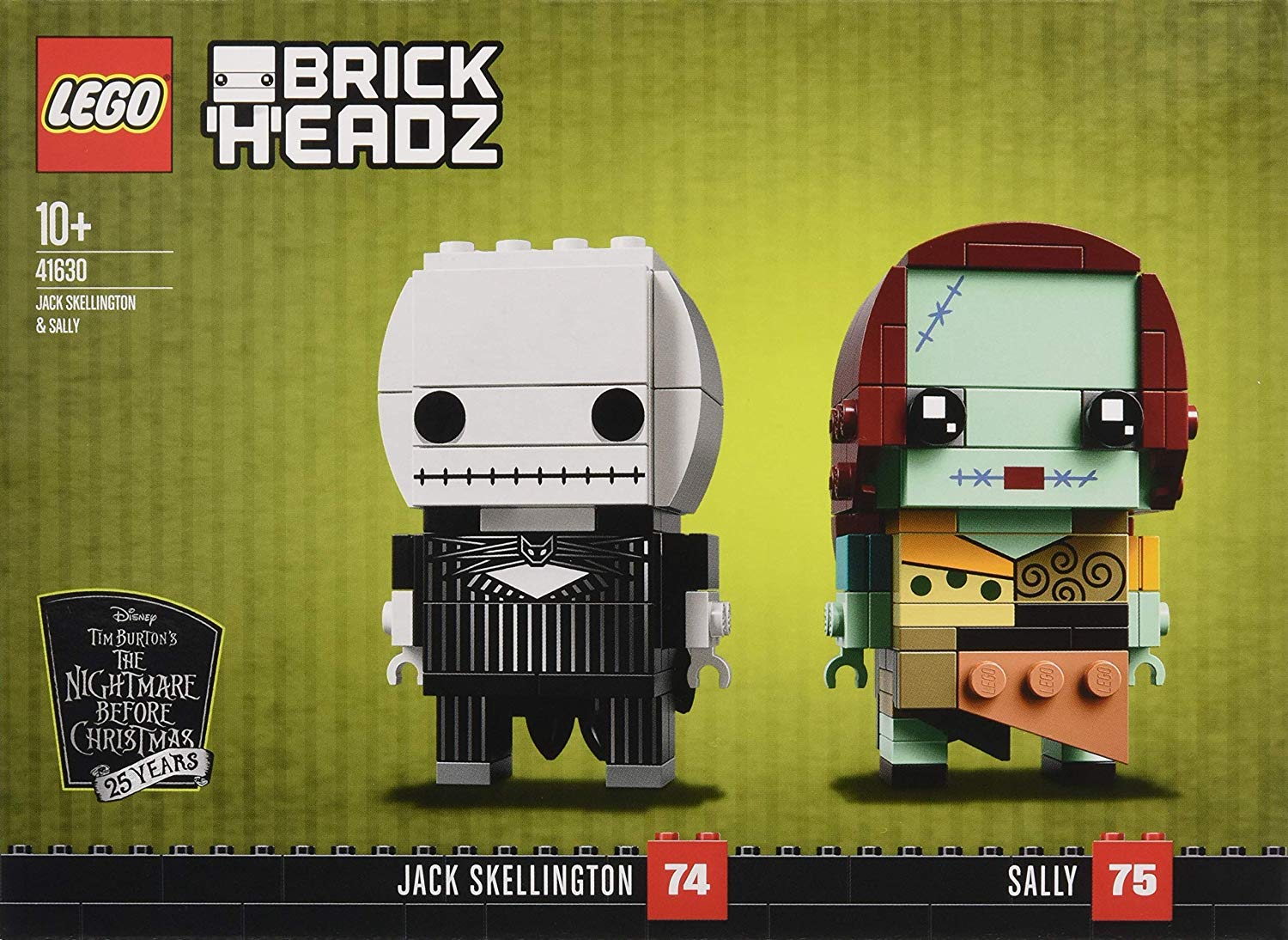 Lego Brickheadz Jack Skellington & Sally (41630) - Christmas Toy