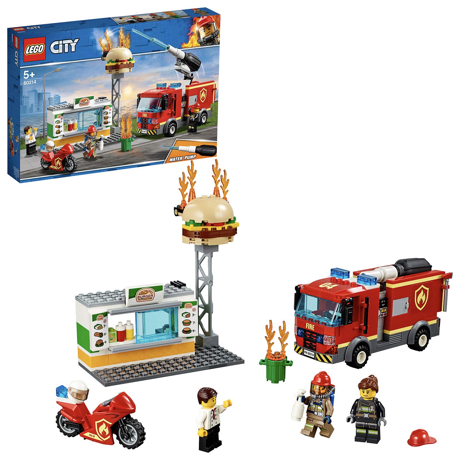 Lego City 60214 Burger Restaurant Fire Service