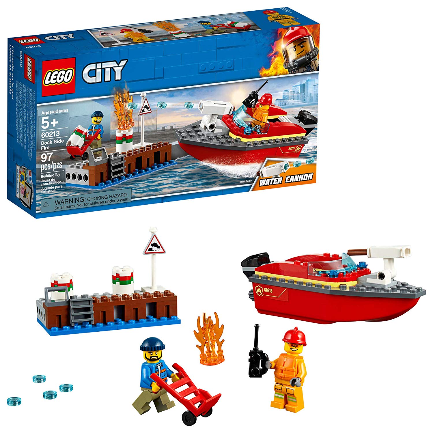 Lego City Fire Brigade At Port 60213 (97 Pieces) - 2019