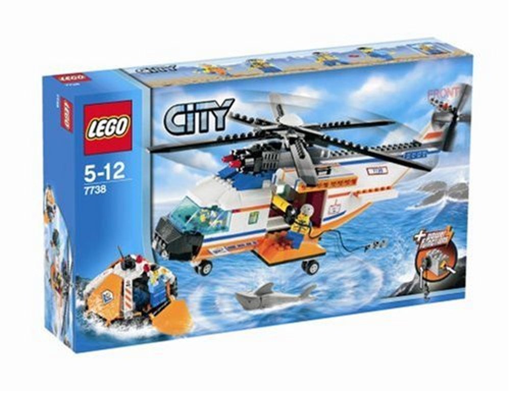Lego City Model 7738 Coast Guard Helicopter & Life Raft