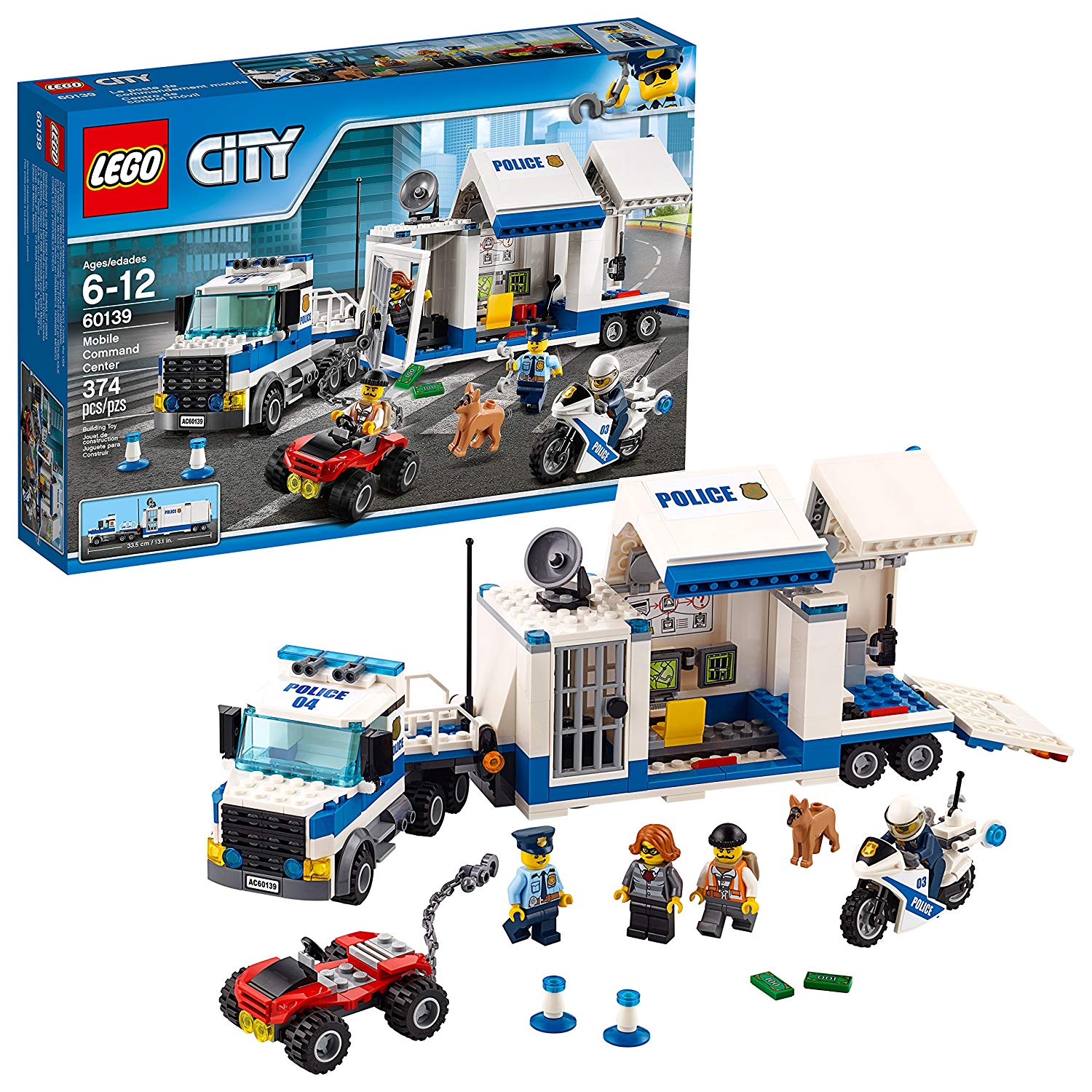 Lego City Police Mobile Command Center Building Kit