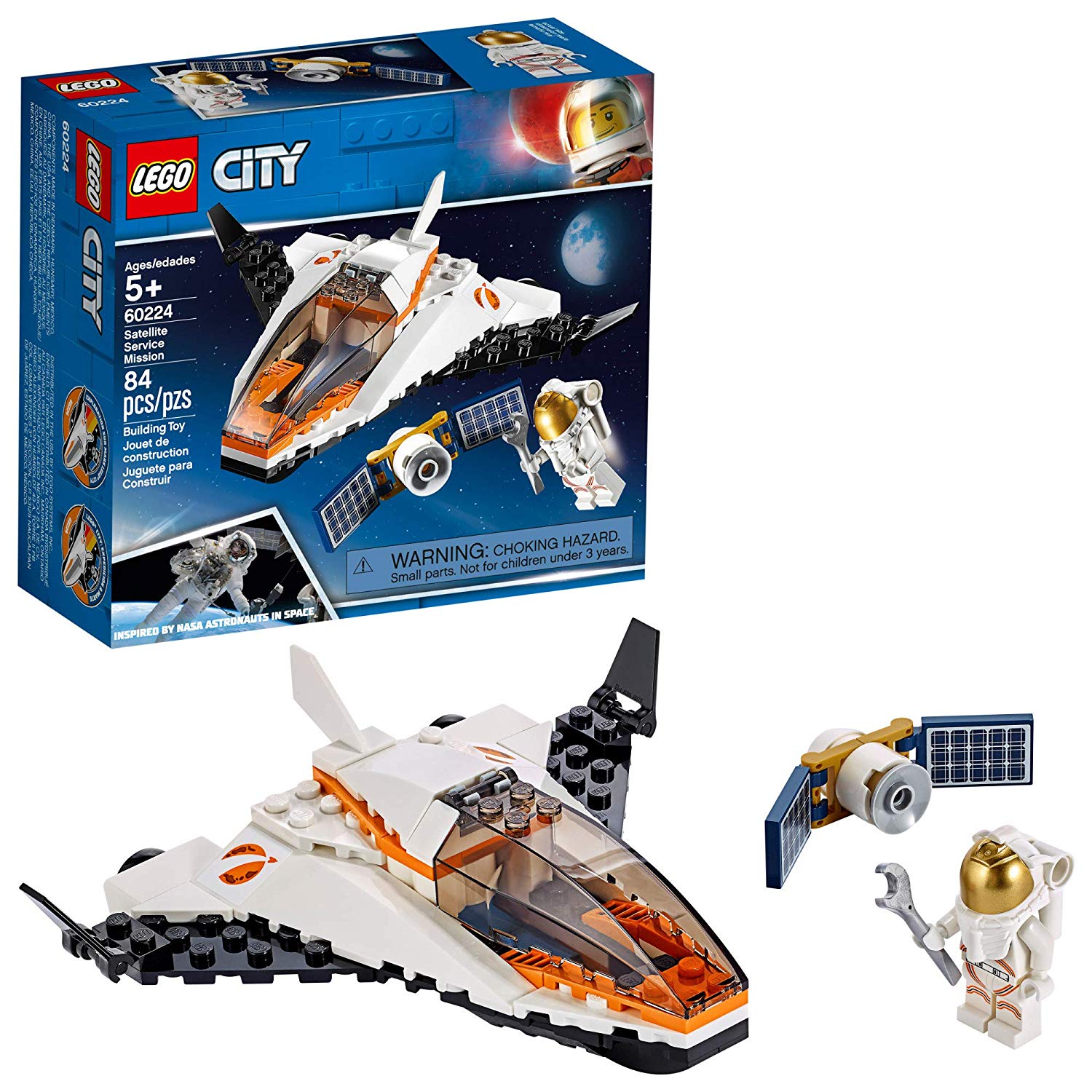Lego City Space 60224 Satellite Mission (84 Pieces) - 2019