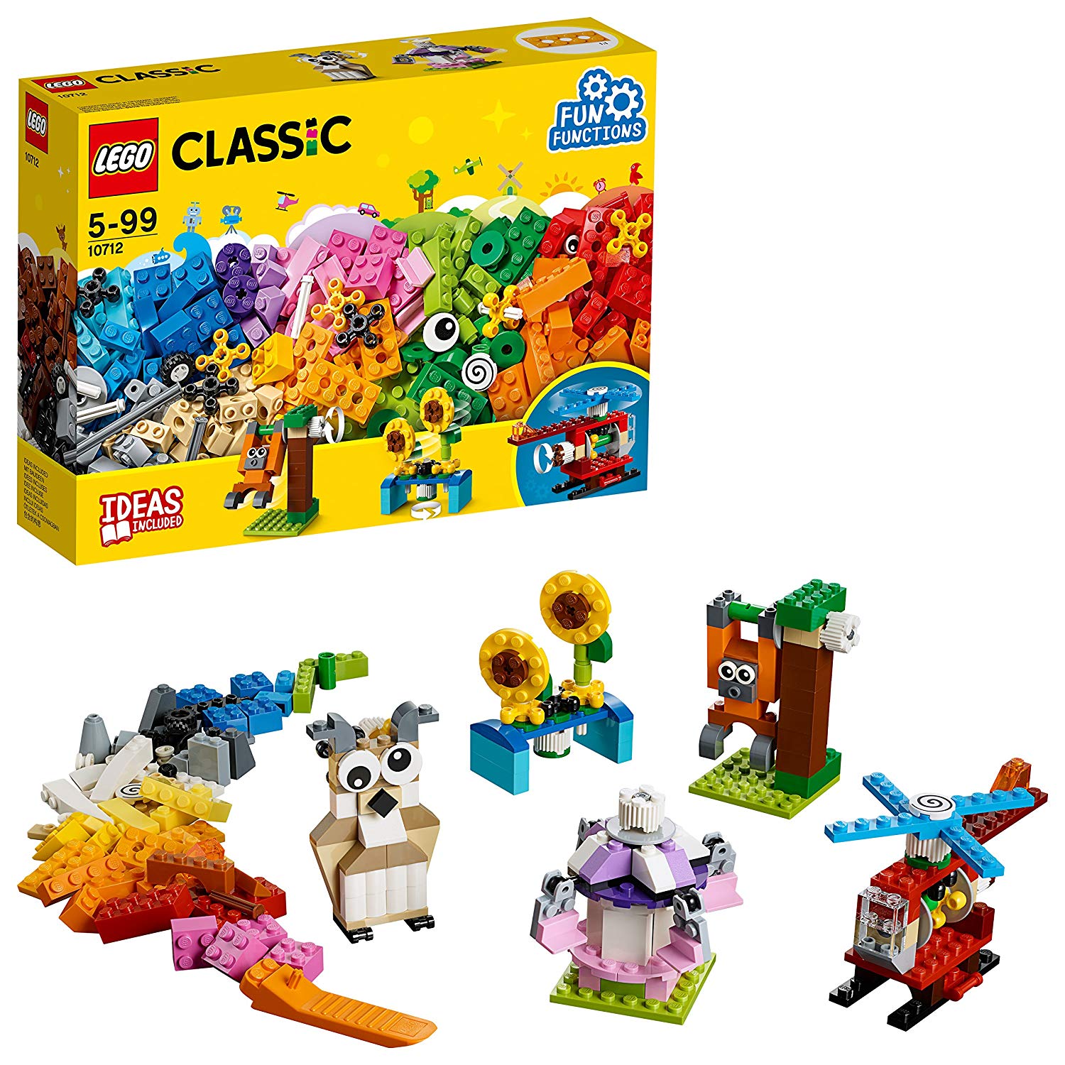 LEGO Classic Brick Set Gears Colourful
