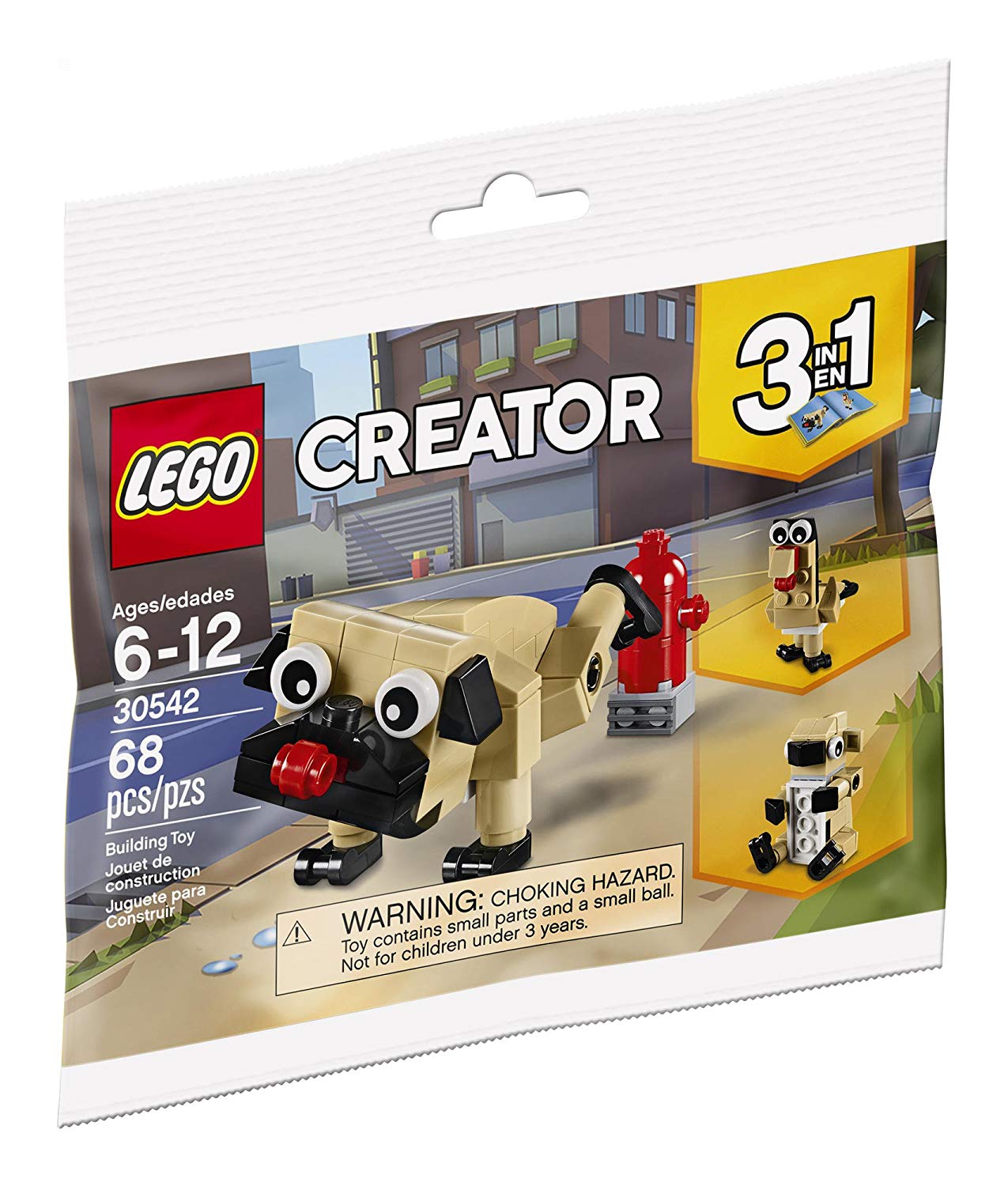 Lego Creator In Cute Pug Cute Travel Polybag