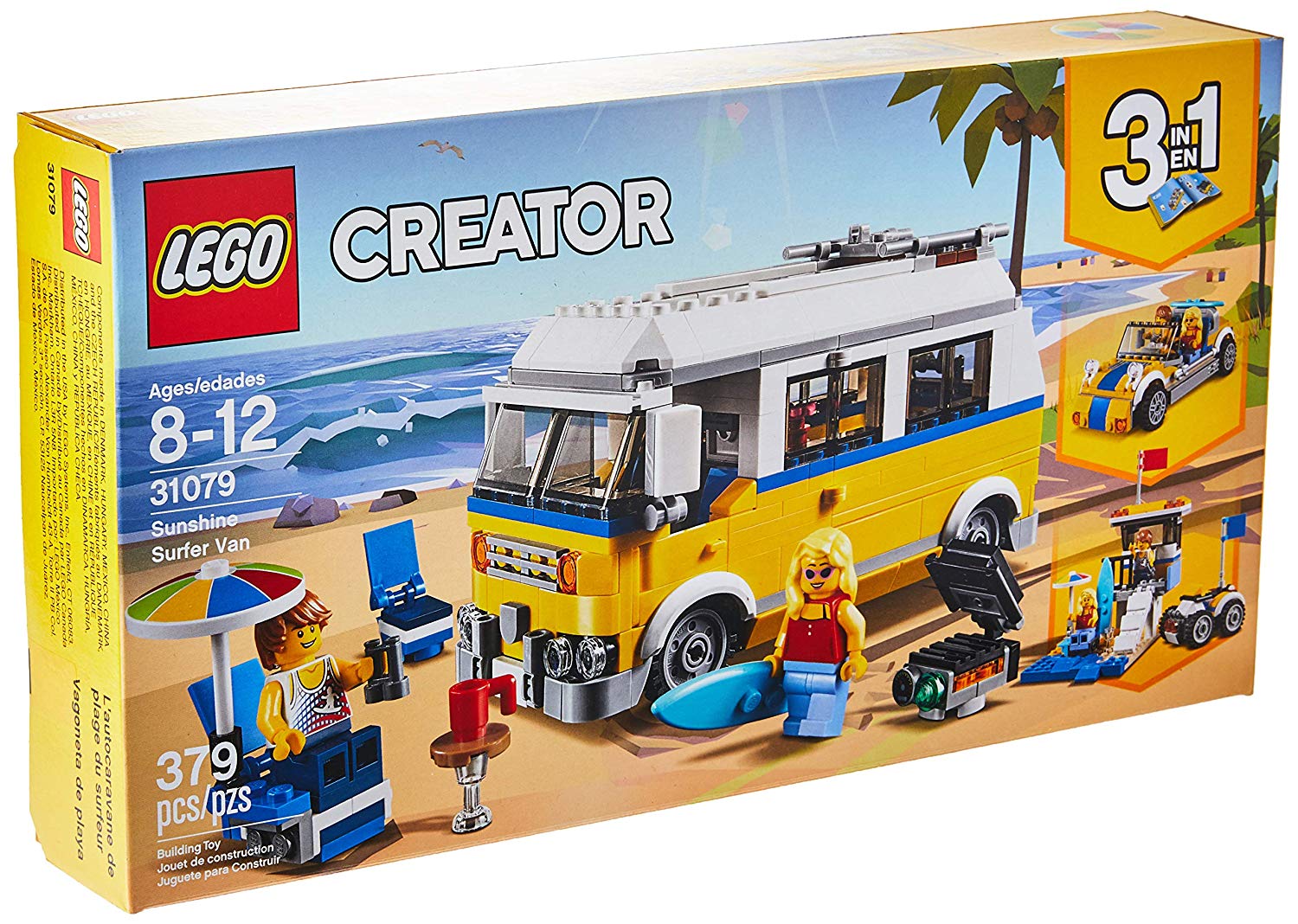 Lego Creator In Sunshine Surfer Van Modules Pieces