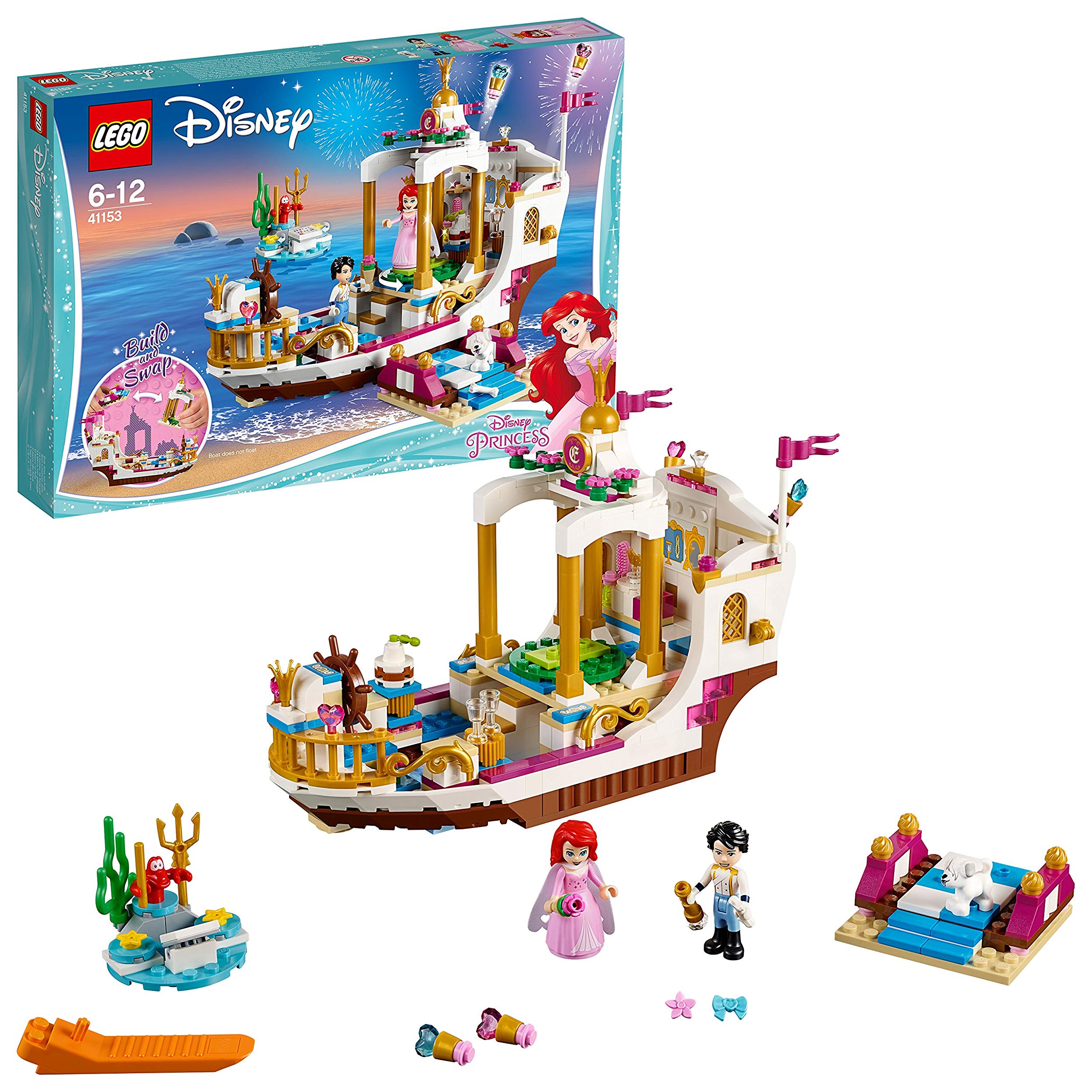 Lego Disney Princess Royal Wedding Arielles Toy Boat