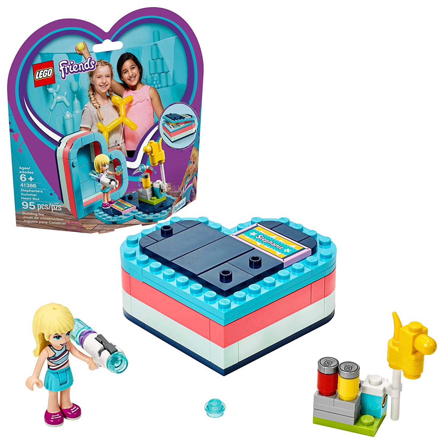 Lego Friends 41386 Stephanies Summer Heart Box 95 Pieces