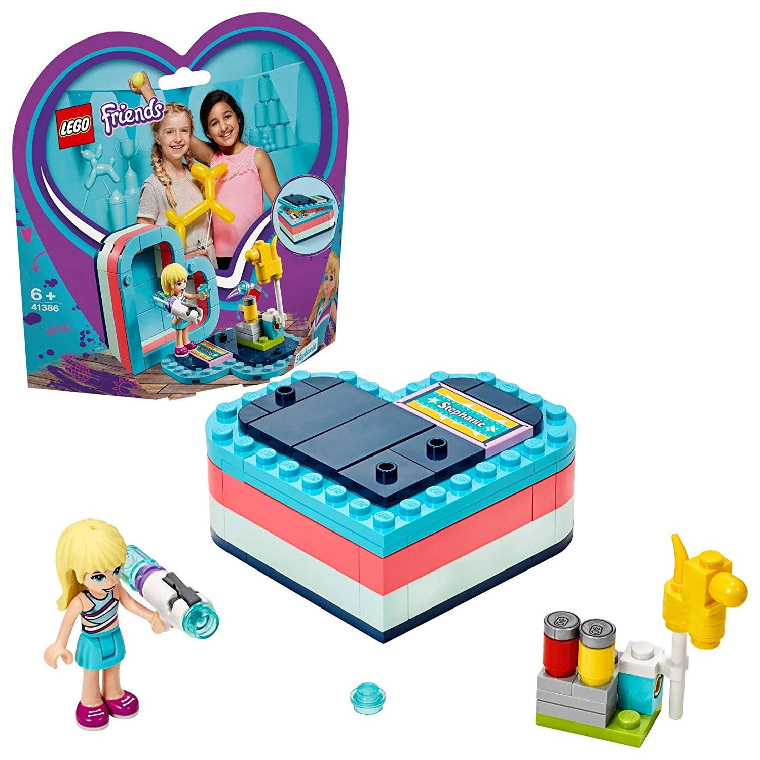 Lego Friends 41386 Stephanies Summer Heart Box, Construction Set