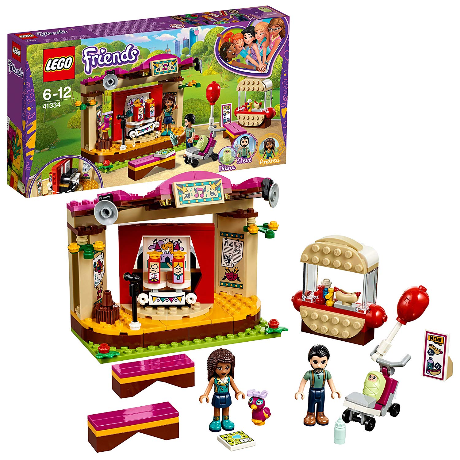 LEGO Friends Andreas Stage In The Park toys for boys and girls