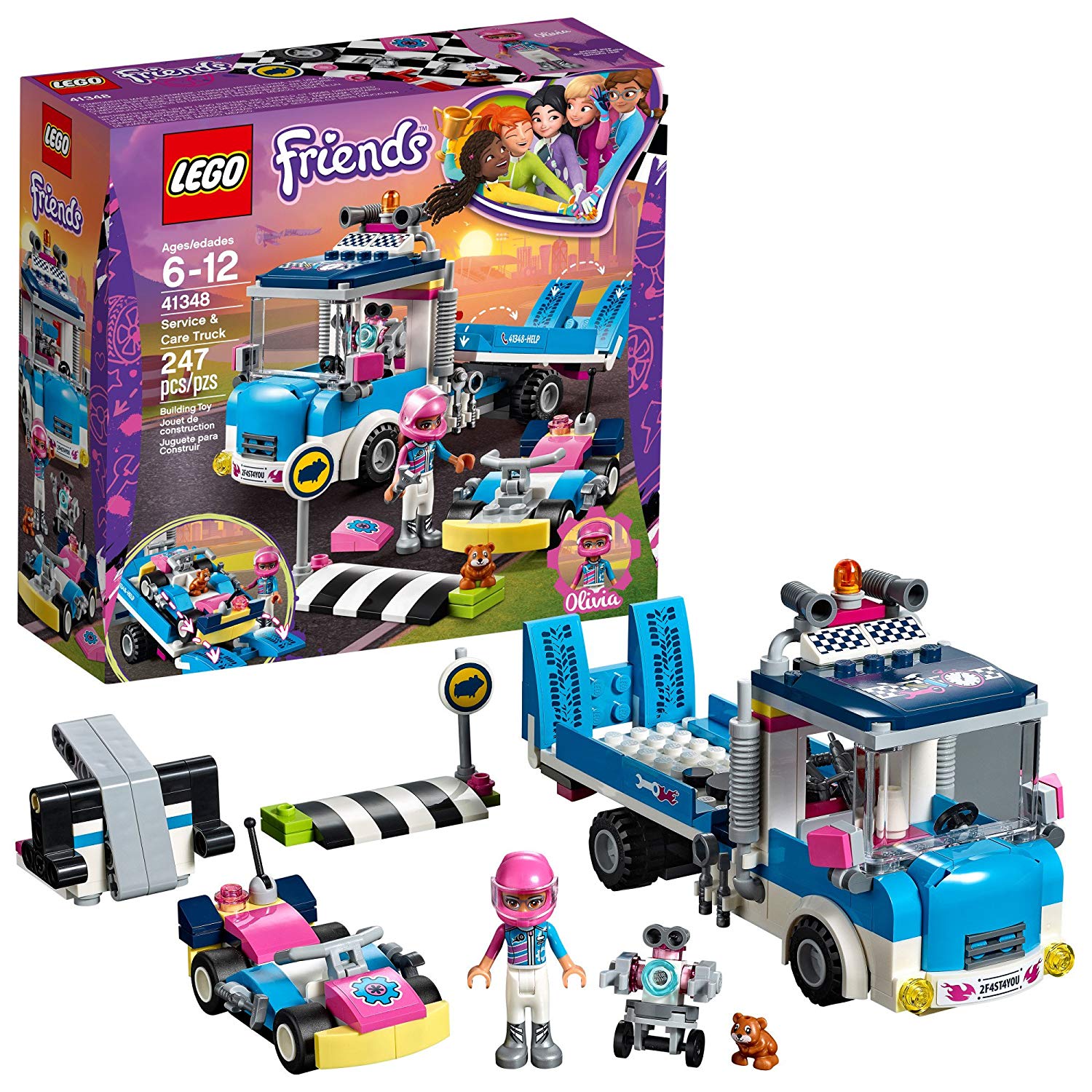 Lego Friends Tow Truck 41348 (247 Piece)