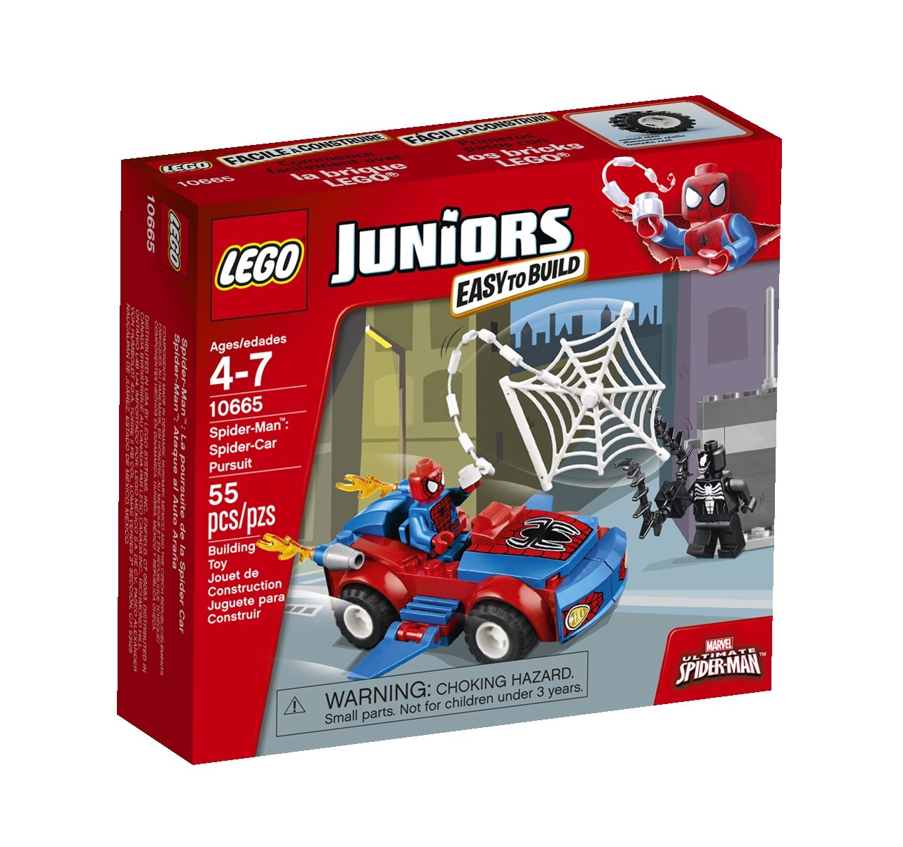 Lego Juniors Spider Man Spider Car Pursuit