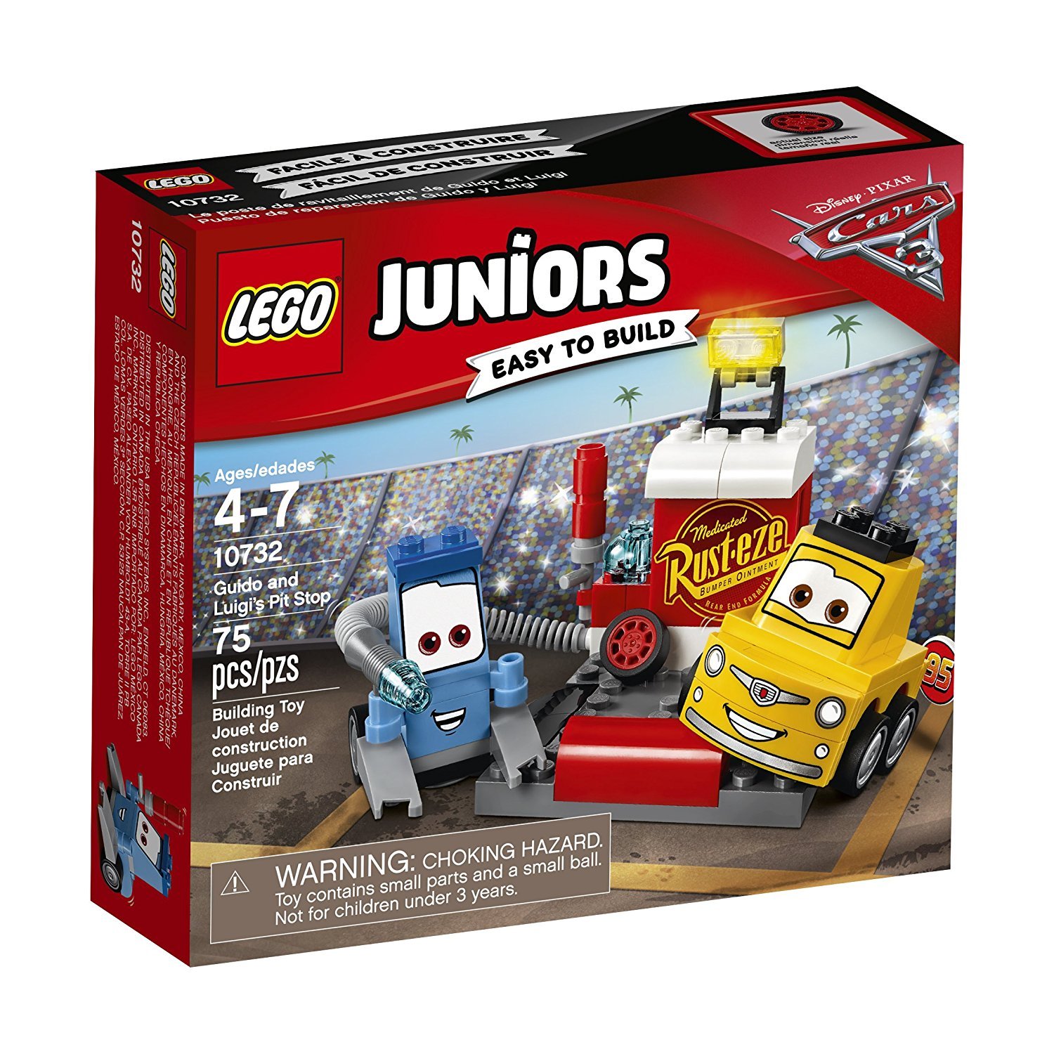Lego Juniors Guido And Luigis Pit Stop