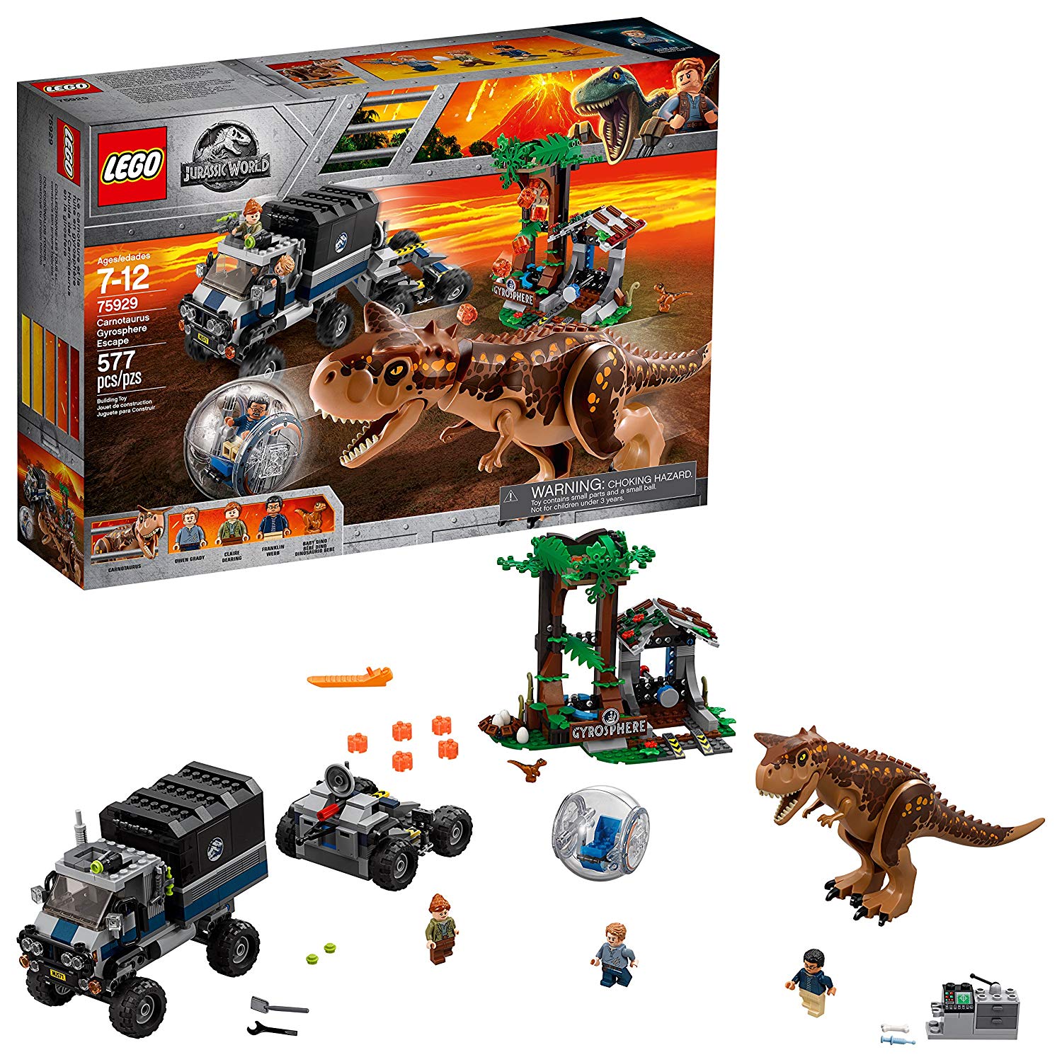 Lego Jurassic World Carnota Urus Gyros Phere Escape