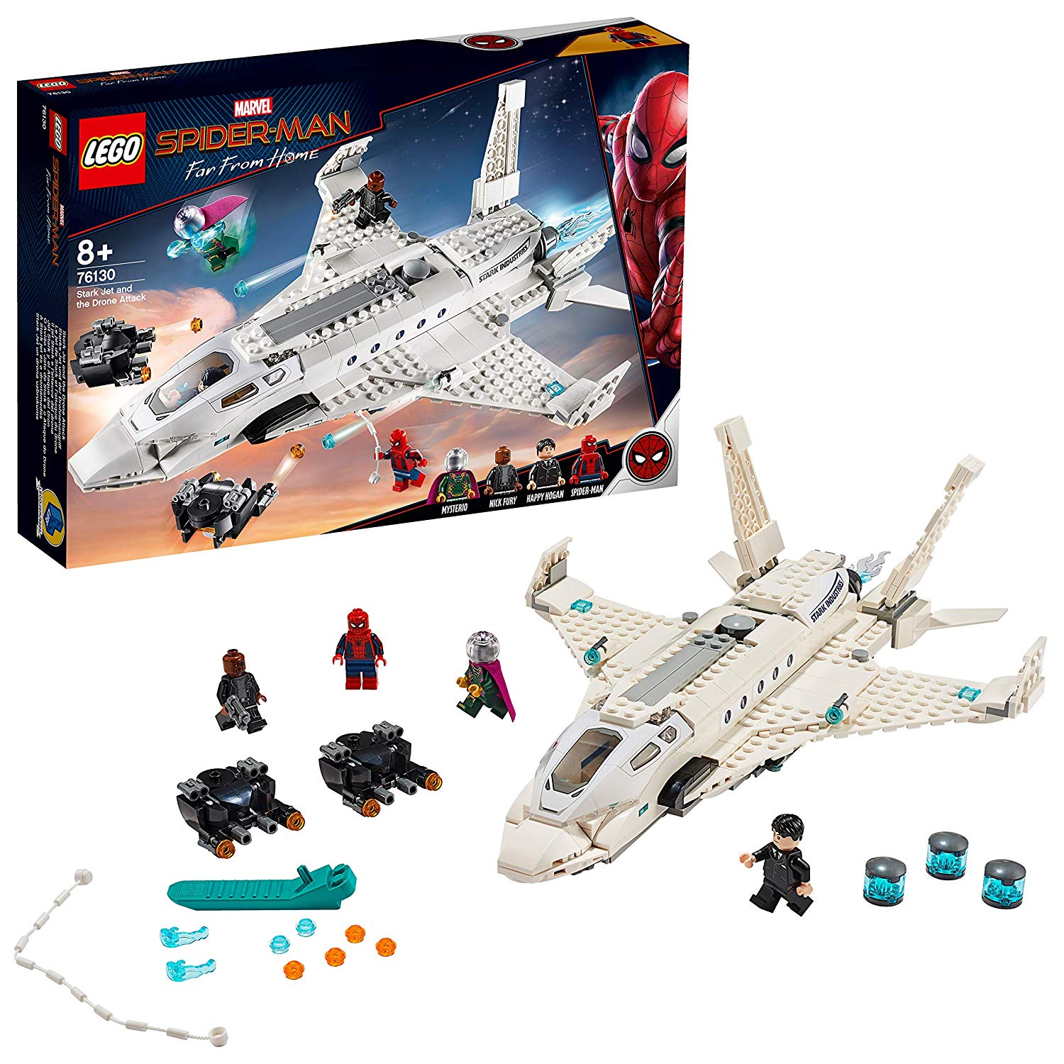 Lego Marvel Spider-Man 76130 - Far From Home Stark Jet And The Drone Attack