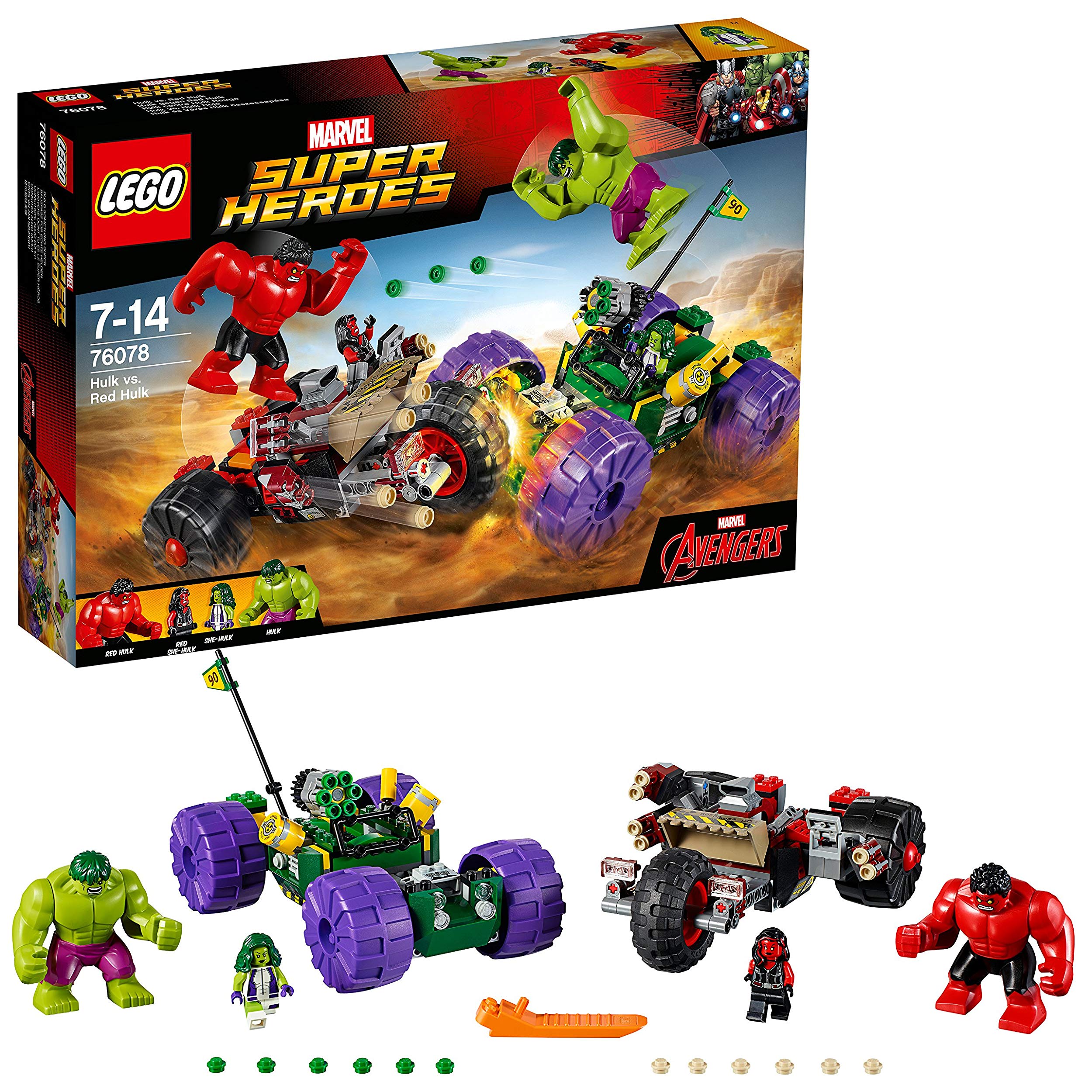 Lego Hulk Against Red Hulk