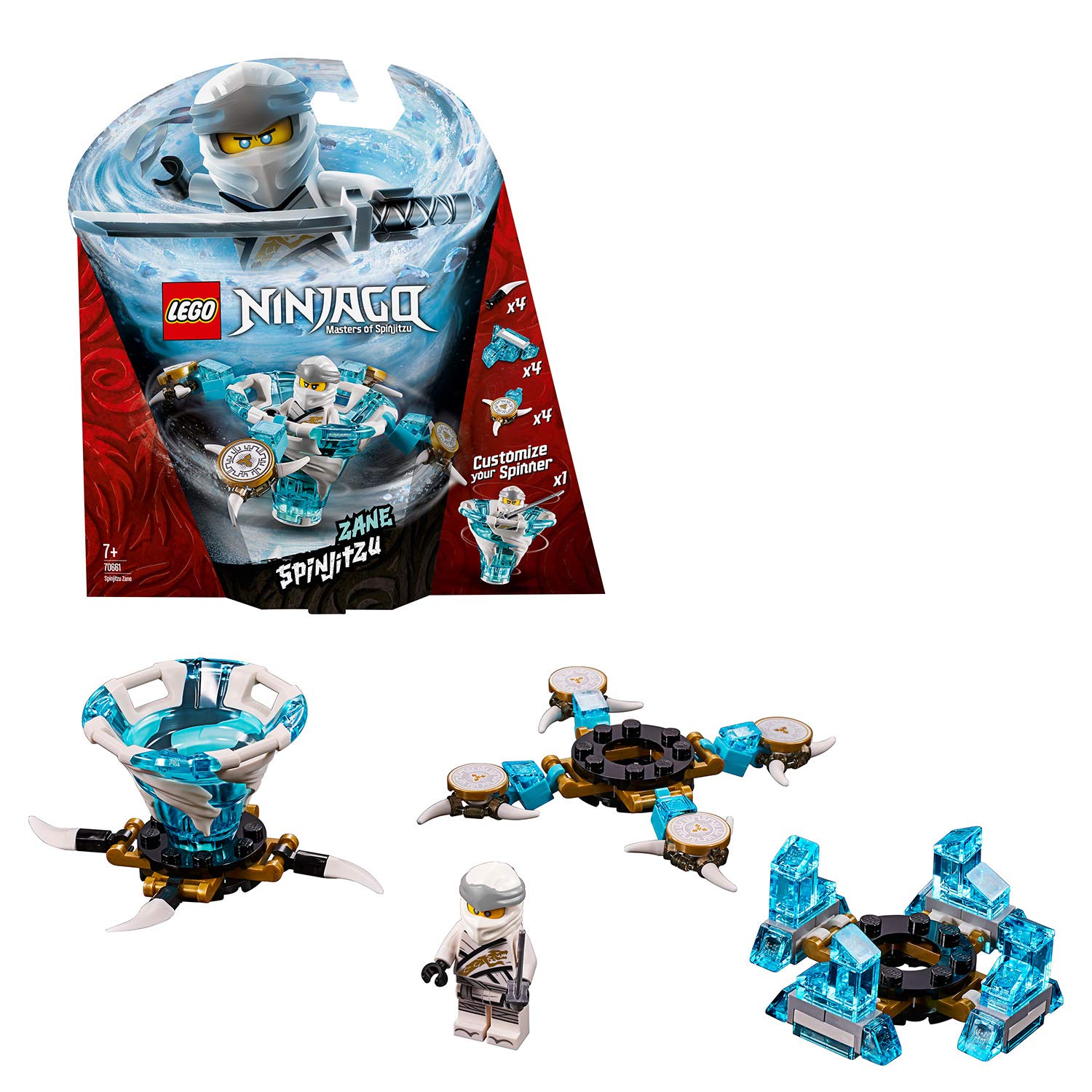 Lego Ninjago 70661, Spinjitzu Zane Figurine