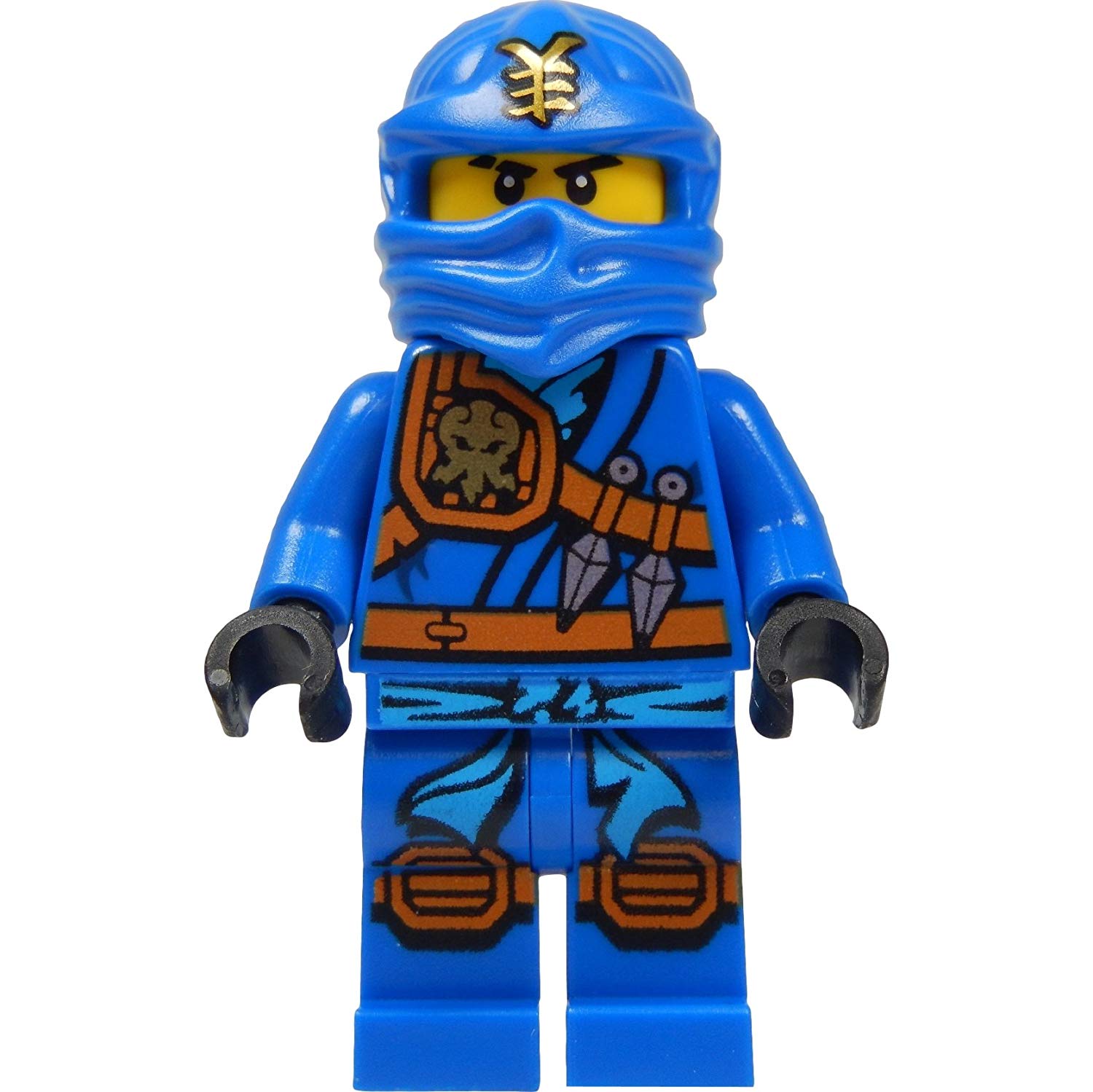 Lego Ninjago Ninja Minifigure Jay Blue With Katana Sword Version