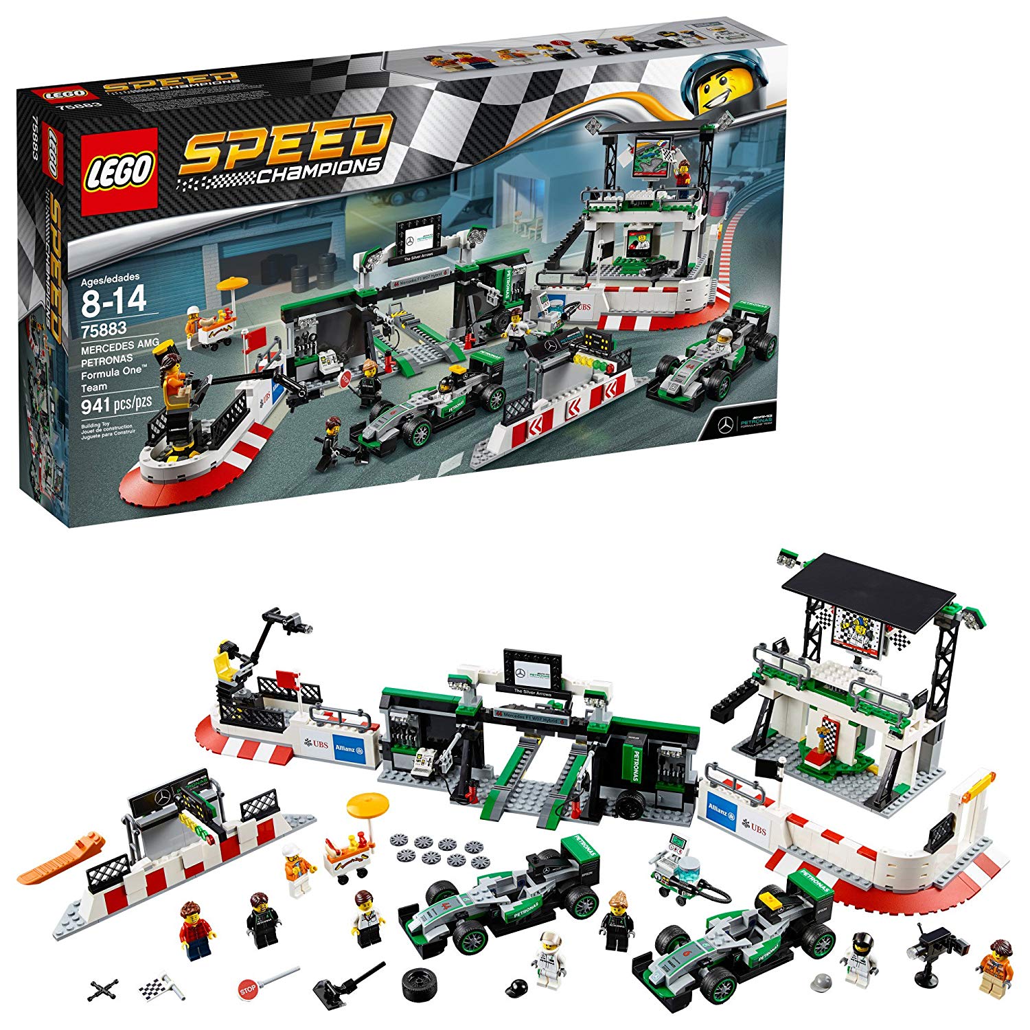 Lego Speed Champions Mercedes Amg Petronas Formula One Team 75883