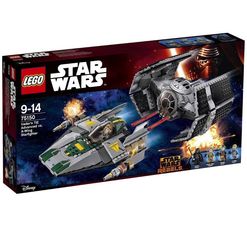 Lego Star Wars Vaders Tie Advanced Vs A Wing Star Figh