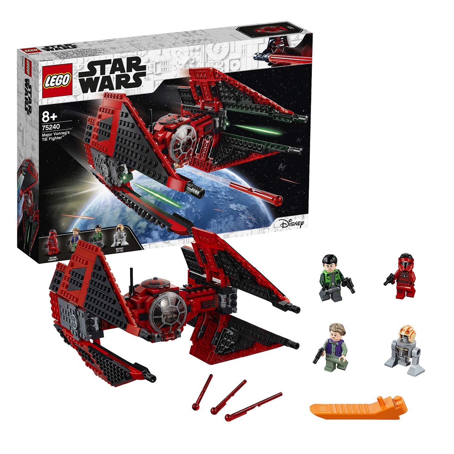 LEGO Star Wars 75240 Resistance Major Vonreg's Tie-Fighter, Construction Ki