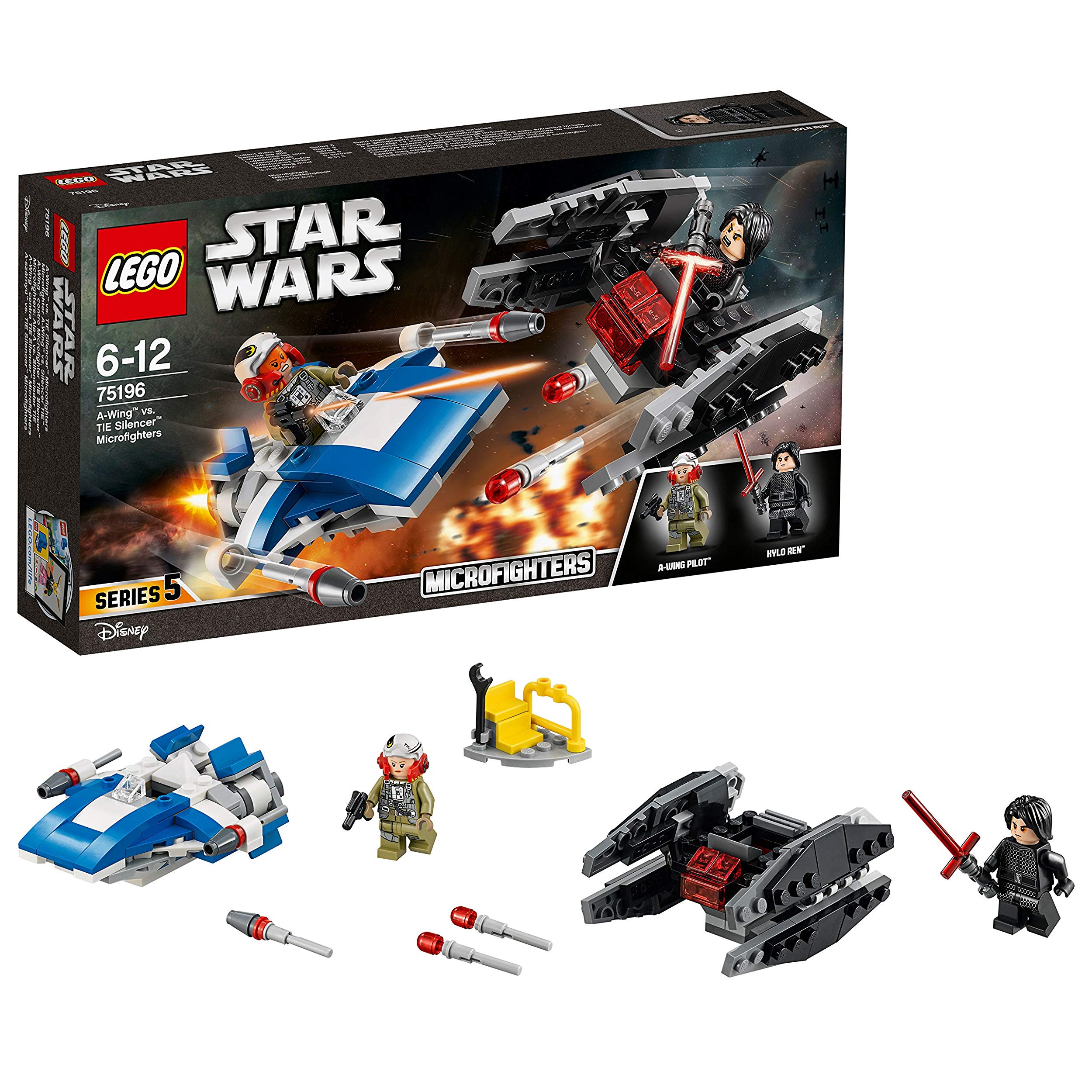 Lego Star Wars A Wing Vs Tie Silencer Micro Fighters Toy