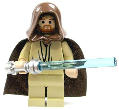 Lego Star Wars Obi Wan Kenobi Minifigure With Blue Lightsaber