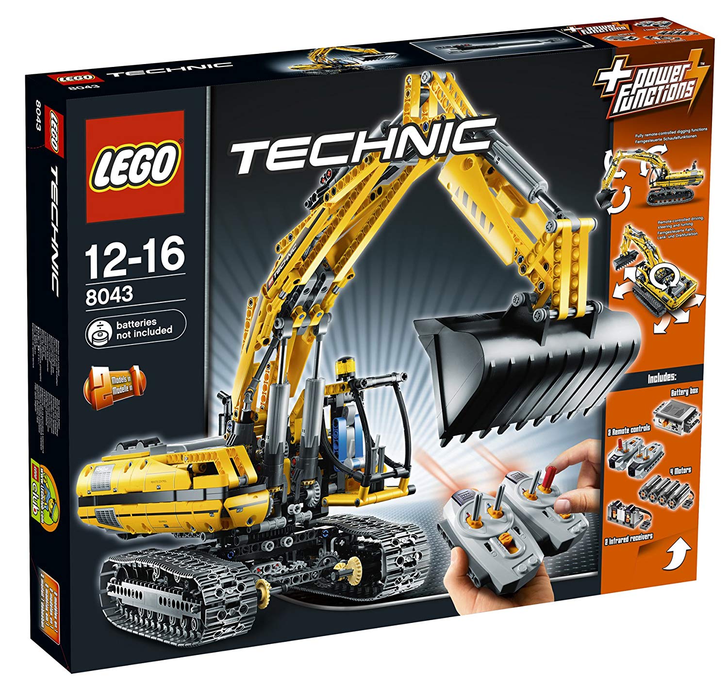 Lego Technic Motor Shovel Excavator Year Warranty