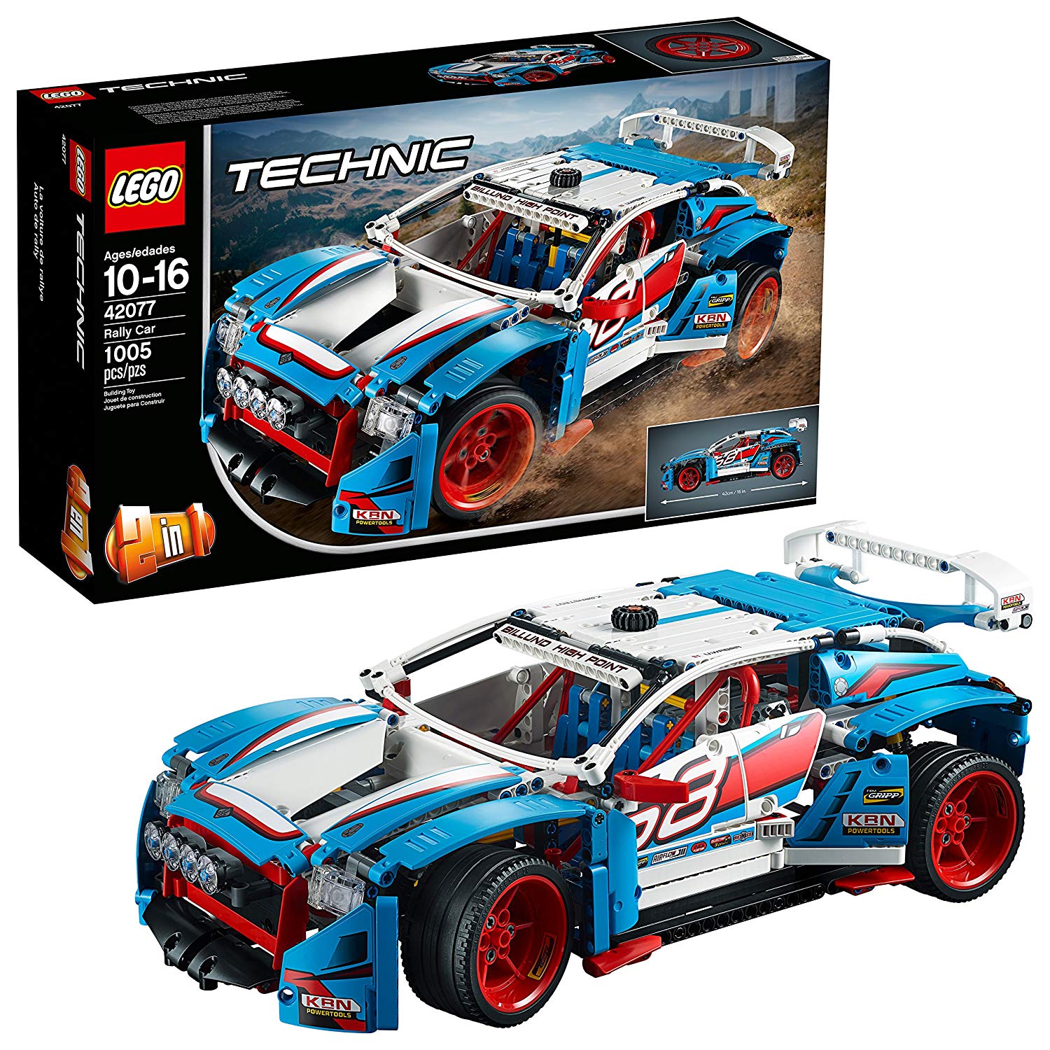 Lego Technic Rally Car Building Kit Pieces