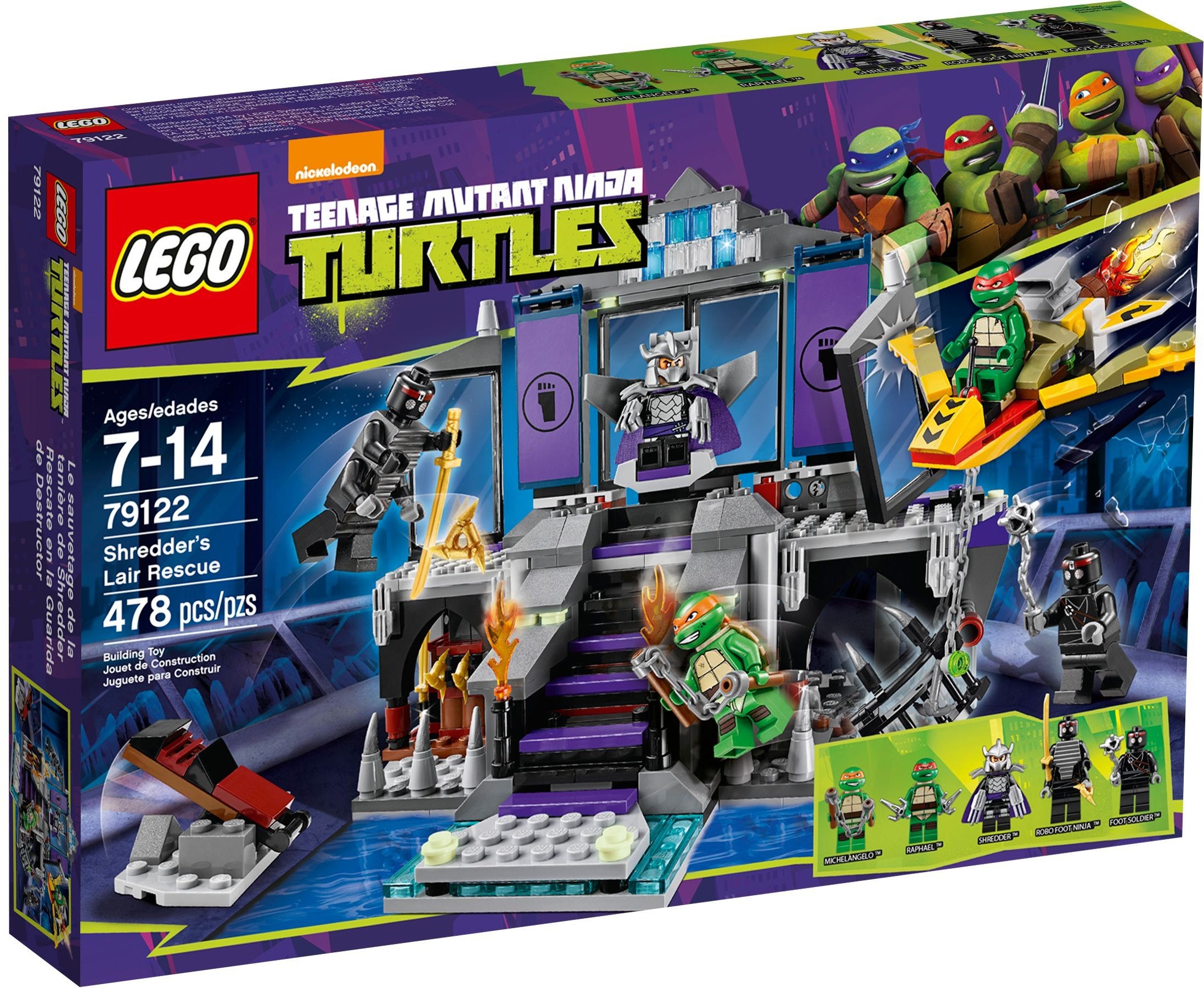 Lego Teenage Mutant Ninja Turtles From Shredders Hideout