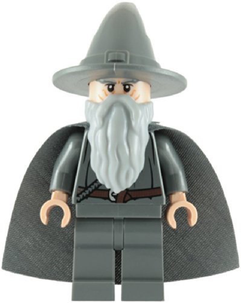 Lego The Lord Of The Rings Gandalf The Grey Minifigure With Grey Cape