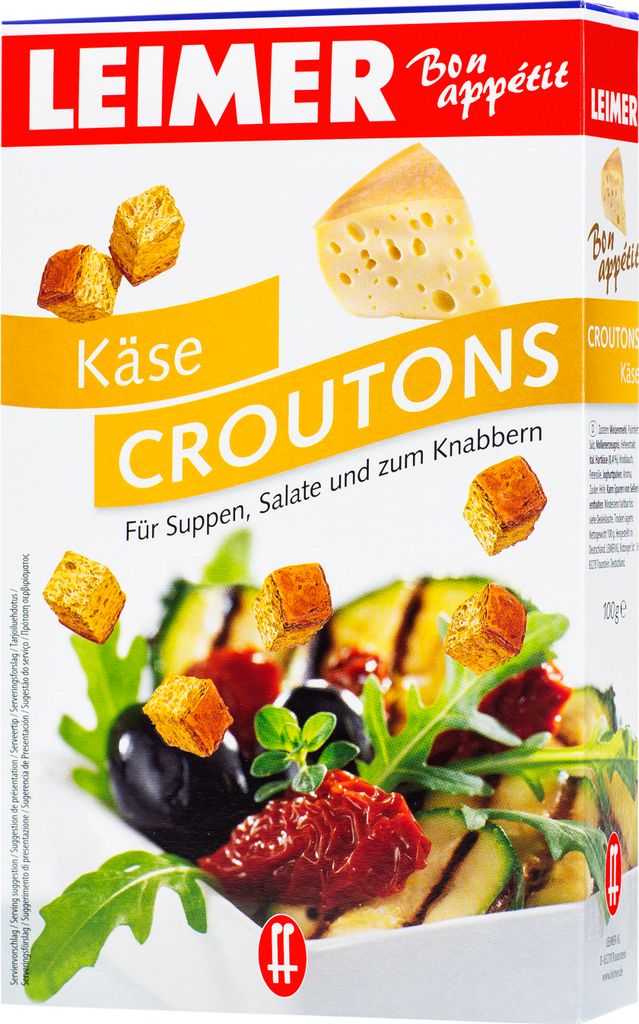 Leimer croutons with cheese