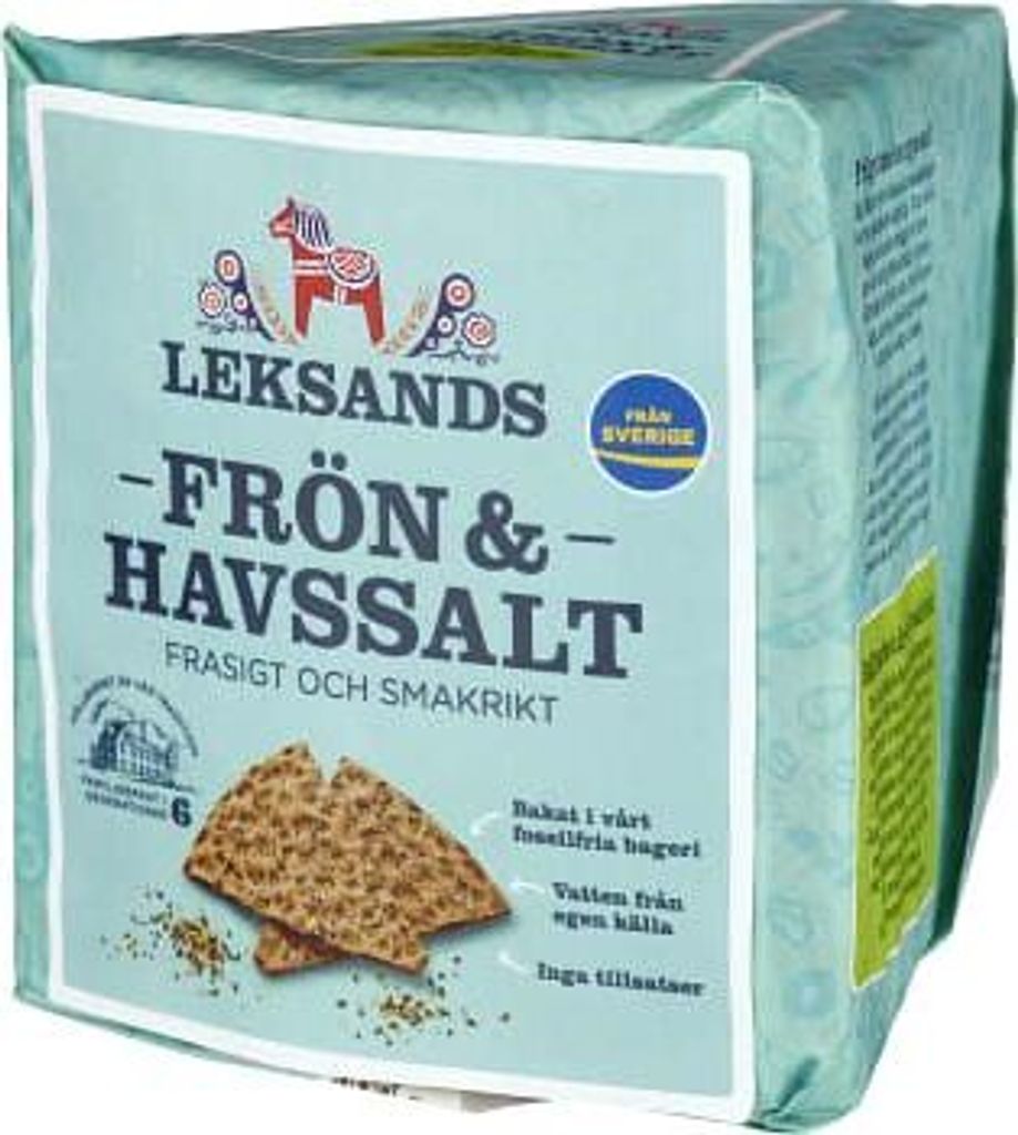 Leksands Crispbread Flaxseed & Sea Salt Triangular 200g