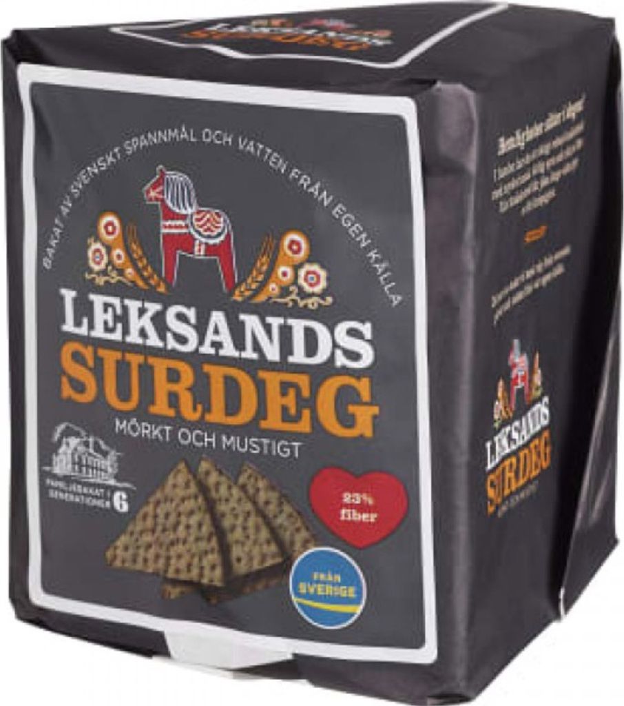 Leksands sourdough crispbread triangular, 200g