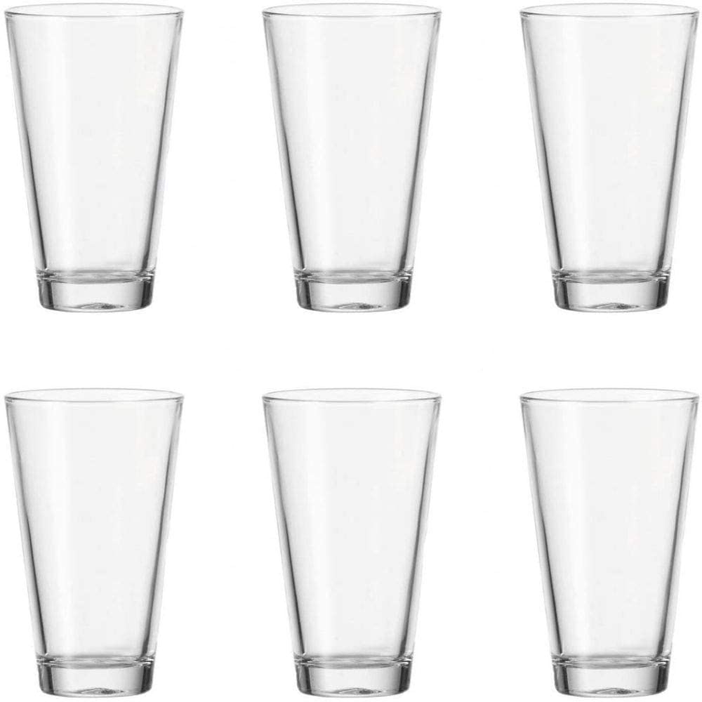 LEONARDO HOME Leonardo Ciao 012674 Drinking Glasses Set of 6 Dishwasher Safe Water Glasses Drinking Cups Glass Juice Glasses Drinks Set 300 ml