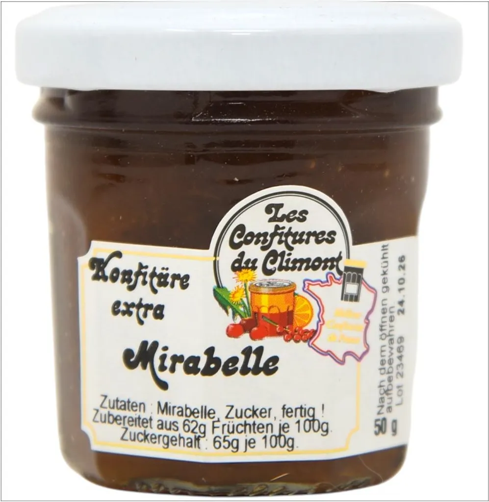 Les Confitures du Climont Mirabellen Konfitüre Extra 50g – Handwerklich hergestellt