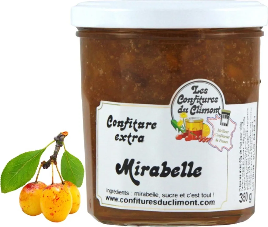 Les Confitures du Climont Mirabellen Konfitüre Extra Handwerklich Hergestellt 350 Gr.