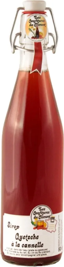 Les Confitures du Climont Zwetschge-Zimt Sirup aus dem Elsass 0,5 Liter handgefertigt