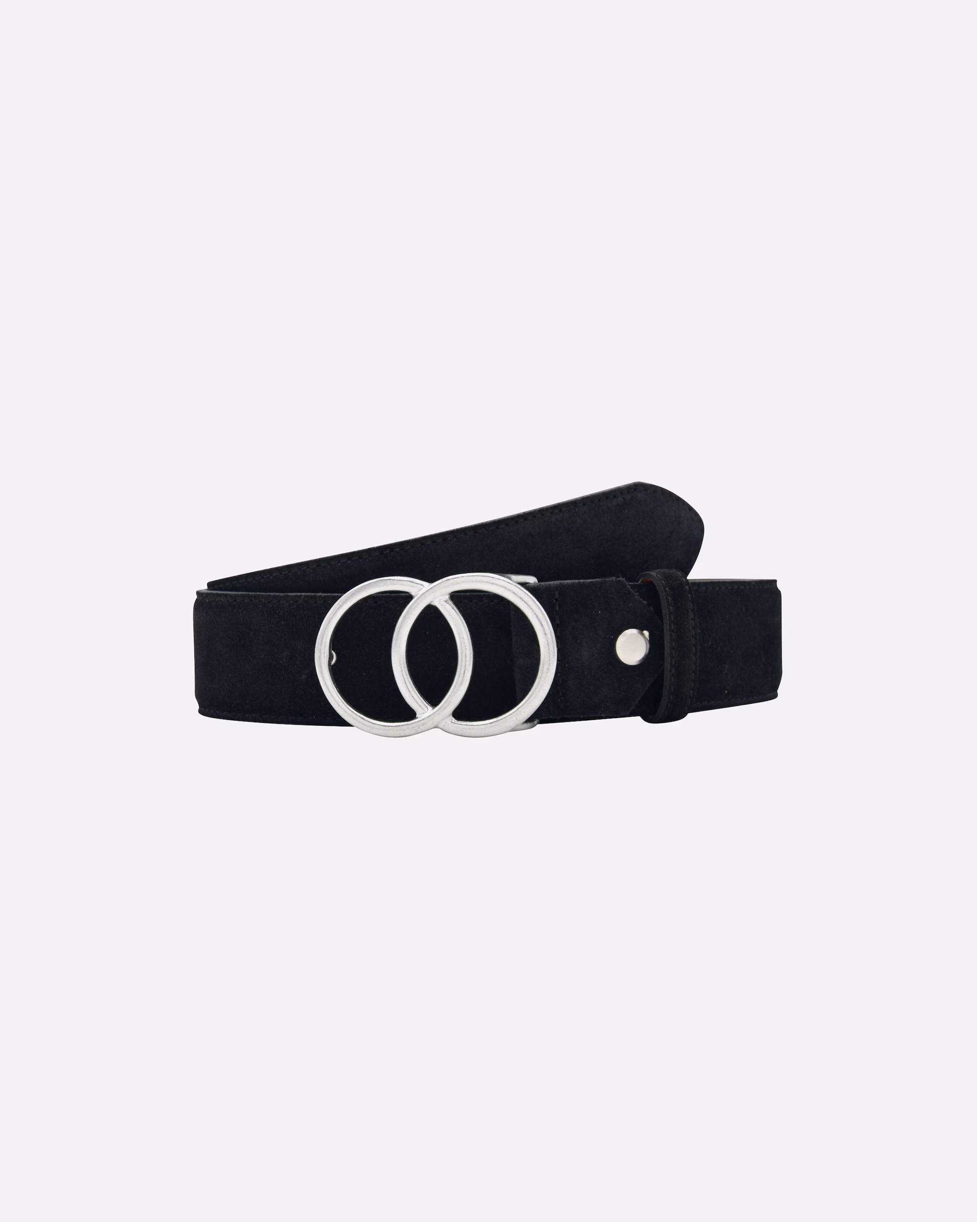 leslii belt Leather belt with a fine belt buckle